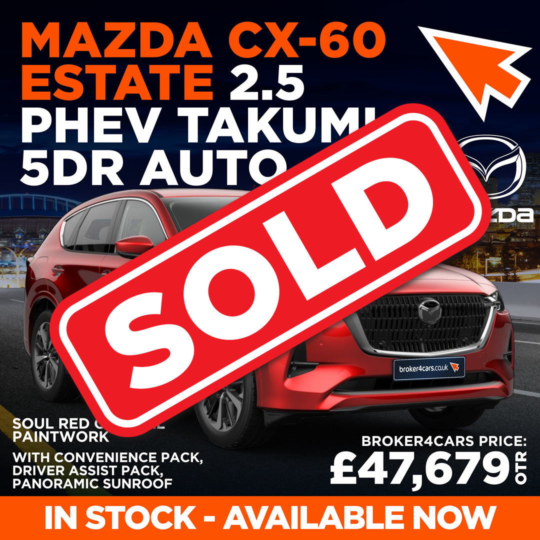 Mazda CX-60 Estate 2.5 PHEV Takumi 5DR Auto. SOLD